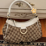 Brown Gucci Mini D-Ring Shoulder Bag