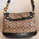 Rare Coach Canvas Ali Legacy Turnlock Bag