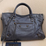 Balenciaga Navy Classic City Bag