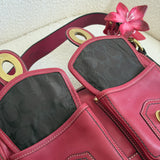 Coach Magenta Legacy Turnlock Bag