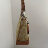 Rare Coach Lime Green Signature Demi Hamptons Bag