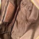 Chocolate Brown Canvas Small Carly Bag
