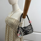 Coach Grey Canvas Demi Hamptons Buckle Bag