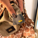 Fendi Giraffe Zucca Chef Shoulder Bag