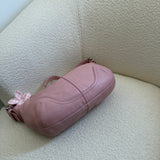 Rare Pink Leather Mini Hobo Bag