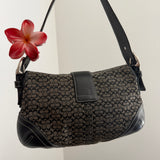 Coach Grey Canvas Mini Soho Bag