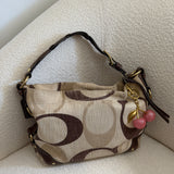 Coach Cream Optic Carly Shoulder Bag