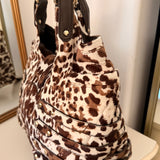 Jimmy Choo Leopard Pony Hair Buckle Bag