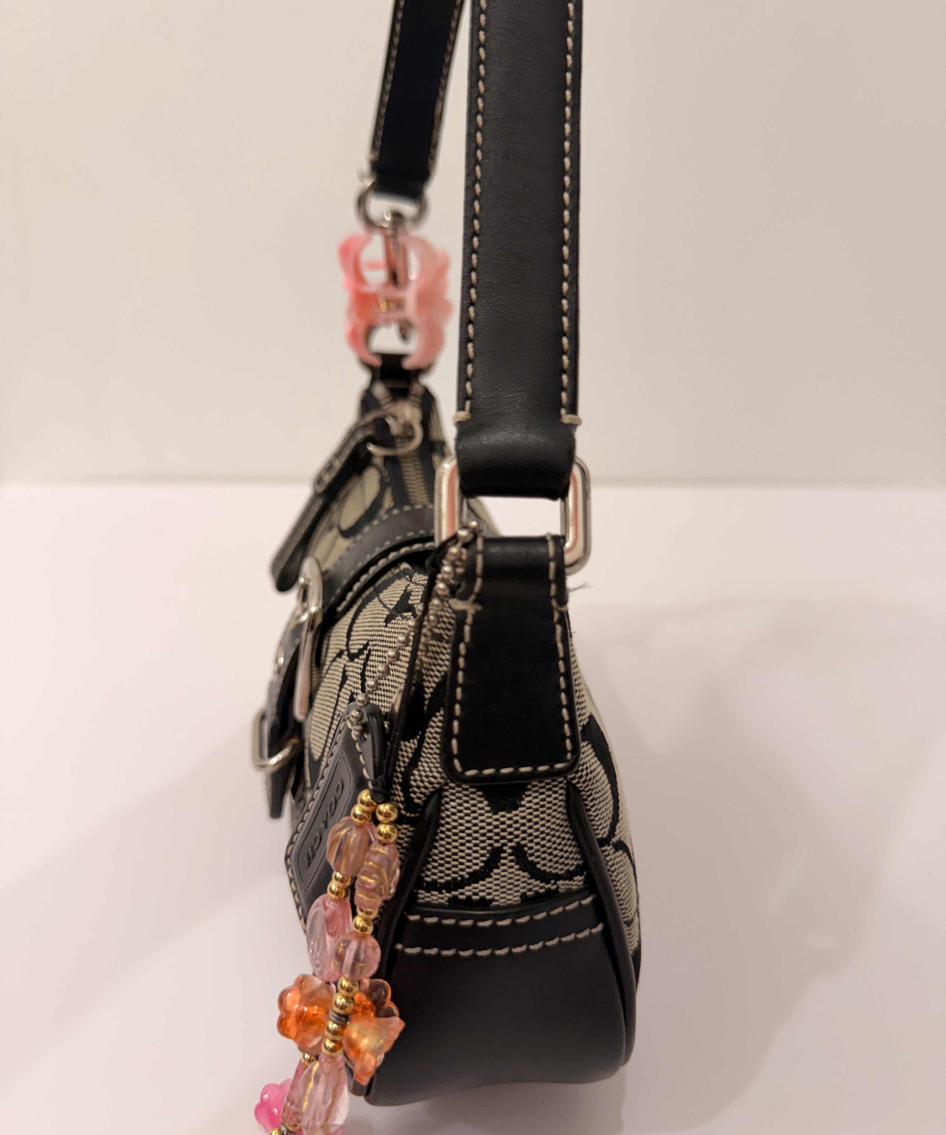 Coach Grey Signature Demi Hamptons Bag