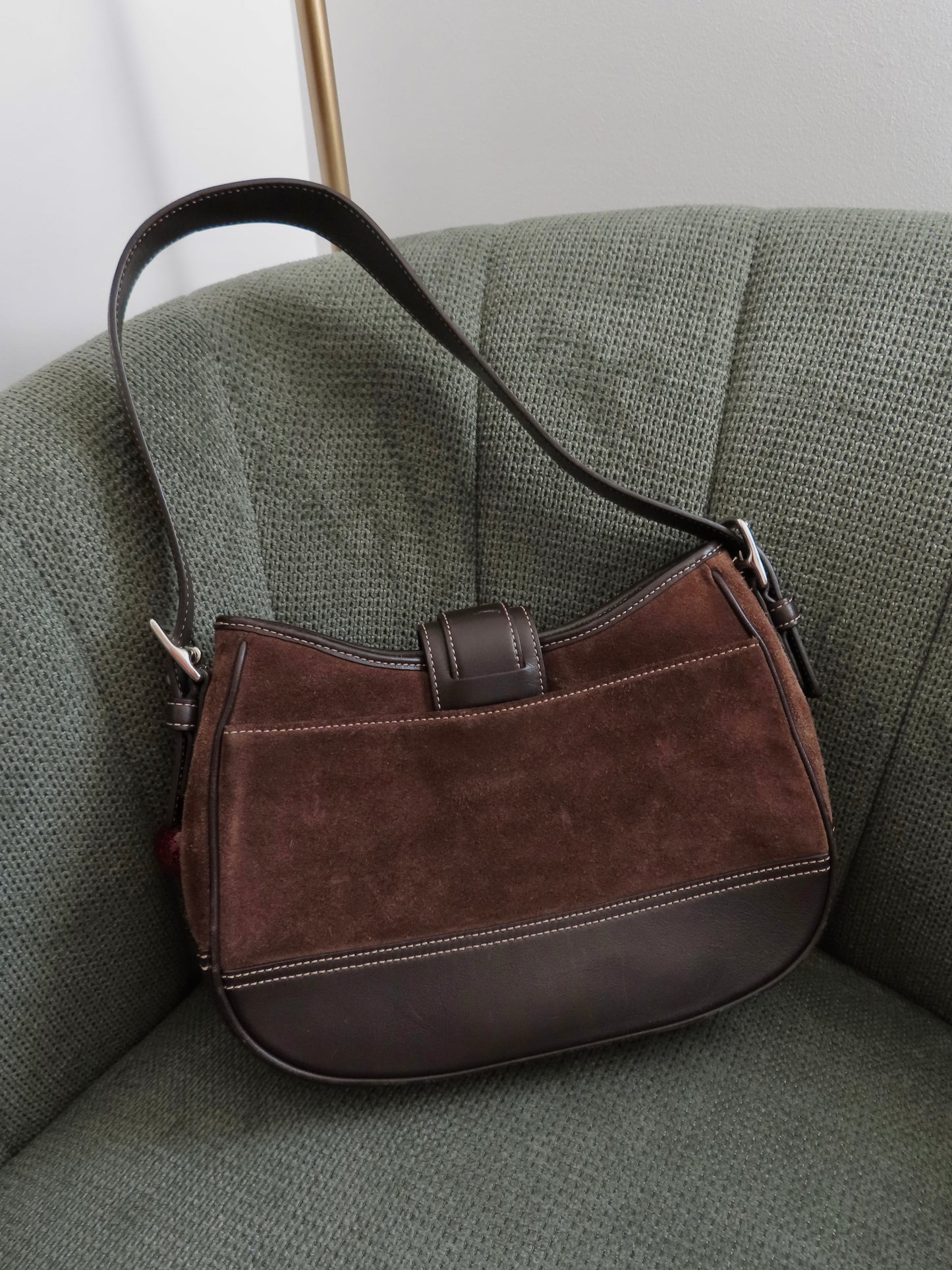 Coach Brown Suede Hamptons Bag