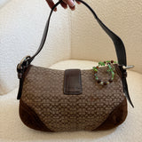 Coach Brown Suede Mini Soho Bag