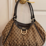 Brown Gucci Abbey Tote Bag