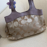 Coach Lilac Signature Lexi Tote Bag