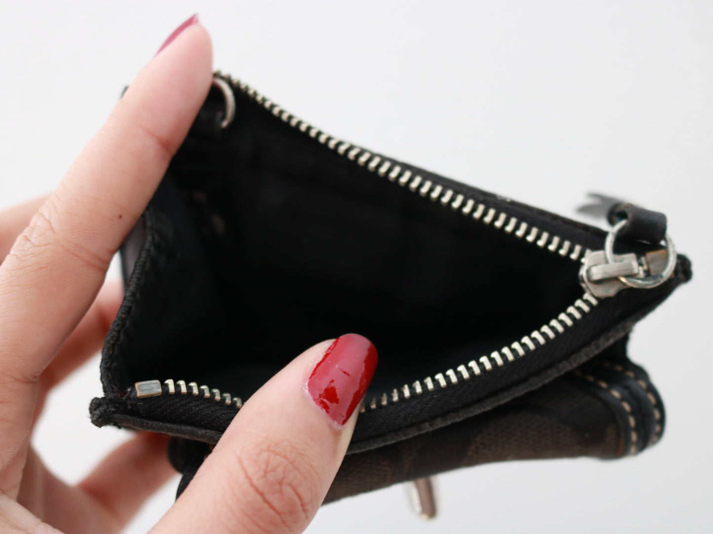 Rare Coach Black Turnlock Coin Purse