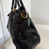 Miu Miu Black Vitello Lux Leather Bag