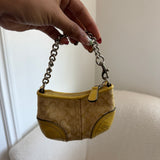 Butter Yellow Coach Mini Hobo Bag Charm