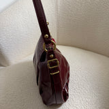 Coach Burgundy Patent Leather Madison Shoulder Bag