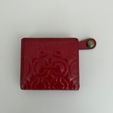 Coach Red Patent Leather Op Art Wallet