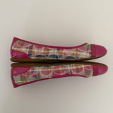Coach Madras Plaid Poppy Ballet Flats