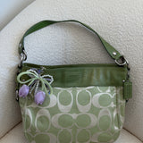 Coach Green Signature Zoe Bag