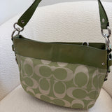 Coach Green Signature Zoe Bag
