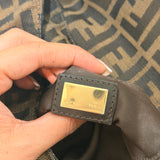 Brown Fendi Zucca Chef Shoulder Bag