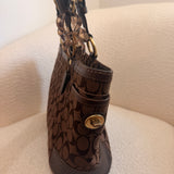 Coach Brown Signature Gallery Tote Bag