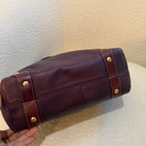 Coach Purple Leather Medium Carly Bag