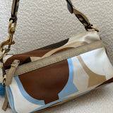 Coach Multicolor Scarf Print Shoulder Bag