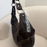 Coach Brown Leather Hobo Shoulder Bag