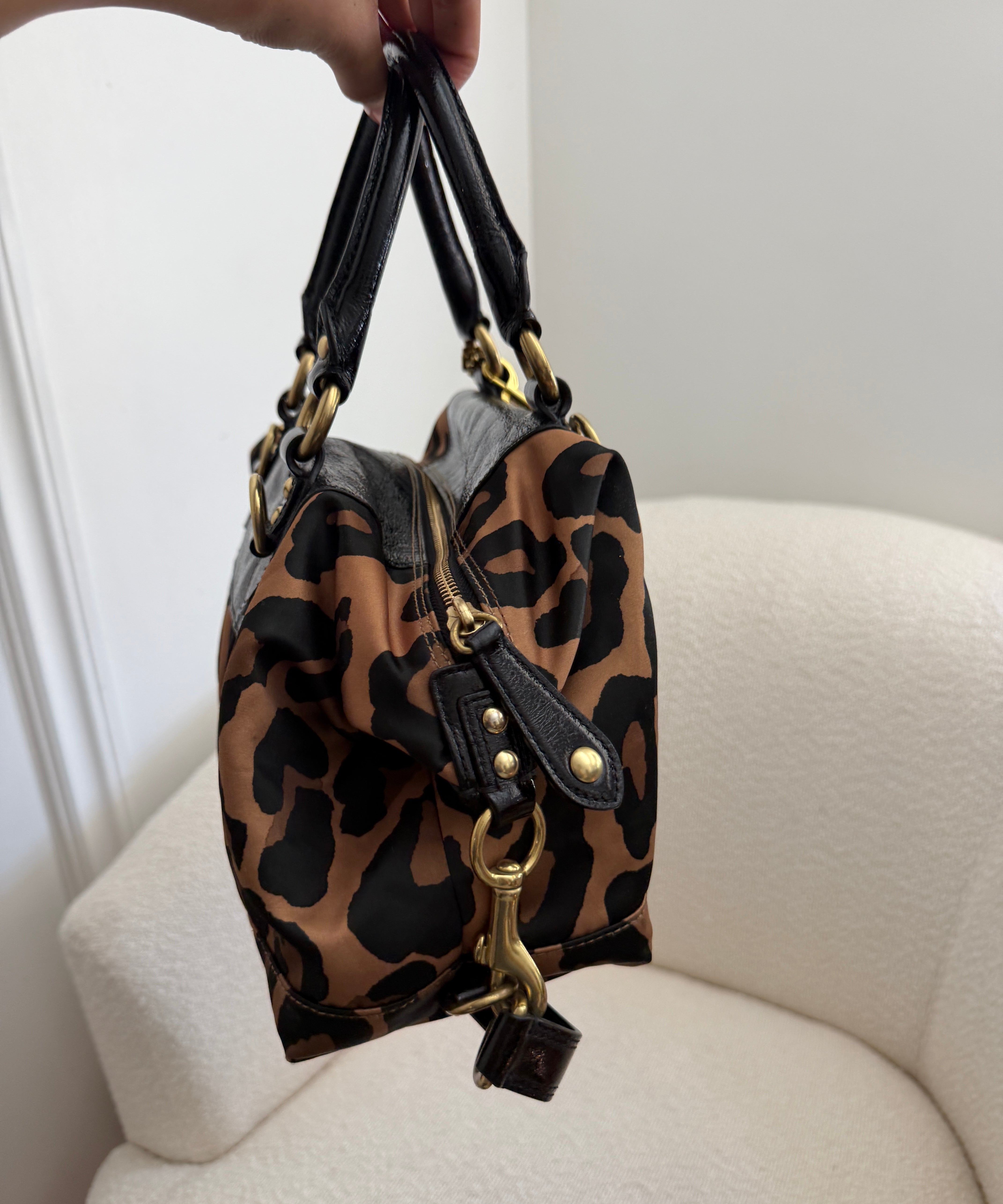 Leopard Print Coach Sabrina Madison Bag