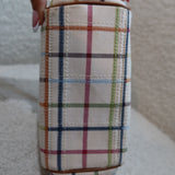 Coach Tattersal Kisslock Top Handle Bag