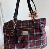 Coach Plaid Tartan Poppy Tote Bag