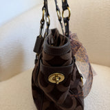 Coach Brown Signature Tote Bag