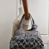 Coach Grey Signature Lexi Tote Bag