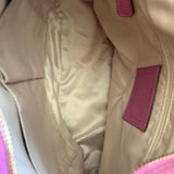 Coach Pink Trim Signature Zoe Bag