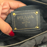Prada Black Tessuto Gaufre Hand/Shoulder Bag