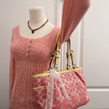 NWT Rare Coach Pink Signature Tote Bag