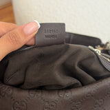 Brown Gucci Guccissima Twins Shoulder Bag