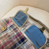 Rare Coach Poppy Multicolored Plaid Madras Bag