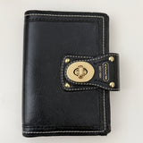 Coach Black Legacy Turnlock Mini Agenda