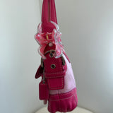 Rare Coach Soho Pink Double Pocket Shoulder Bag