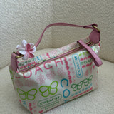 Coach Spring Applique Pochette Bag
