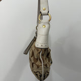 Coach Beige Signature Hamptons Signature Mini Hobo Bag
