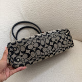 Coach Grey Signature Hamptons Carry-All Bag