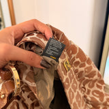 Fendi Giraffe Zucca Chef Shoulder Bag