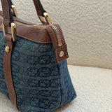 Rare Denim Gucci Abbey Mini Tote Bag