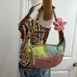 Coach Spring Patchwork Hobo Shoulder Bag