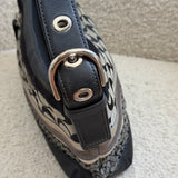 Coach Black Signature Patchwork Legacy Duffle Bag