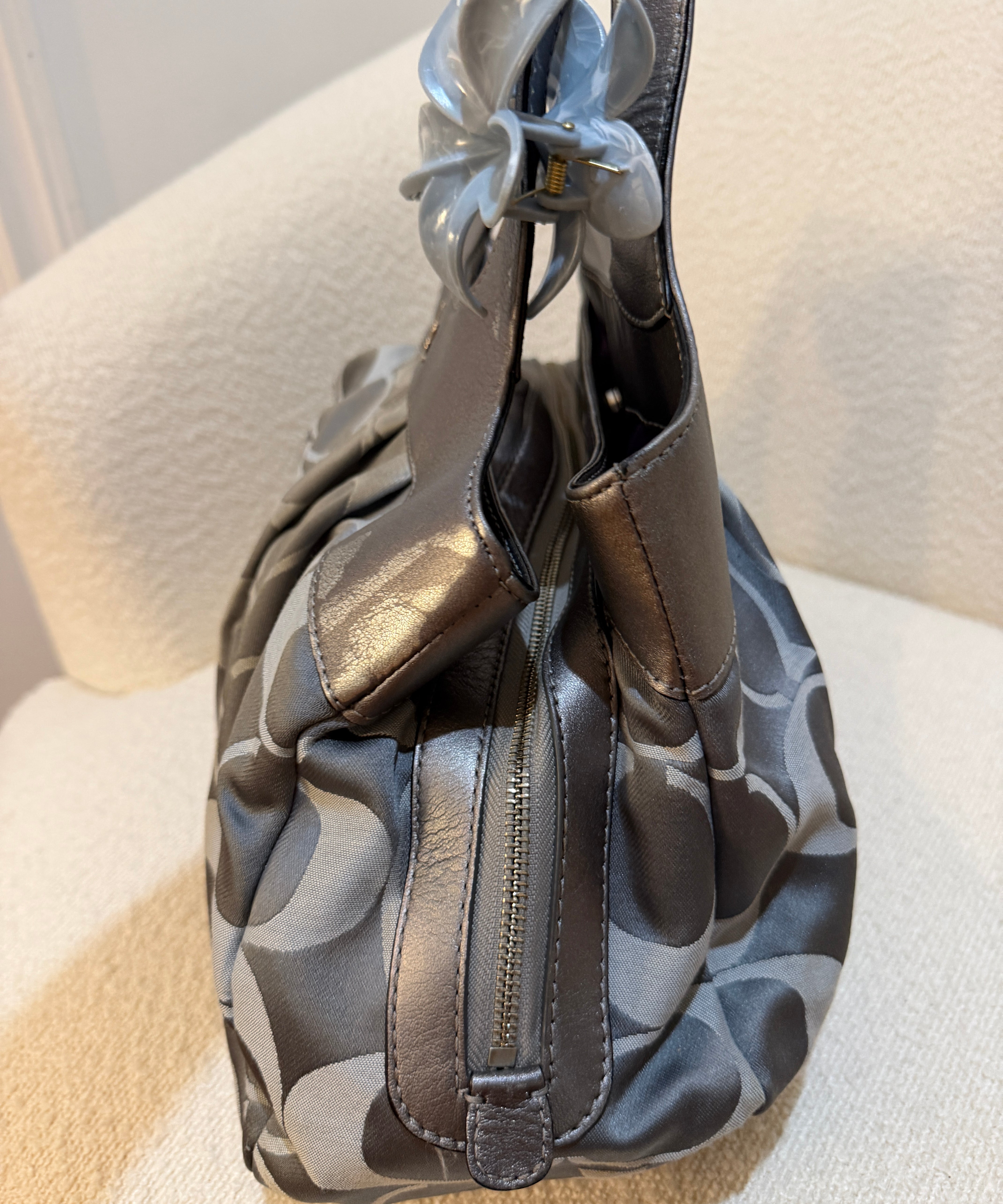 Coach Grey Signature Lexi Tote Bag